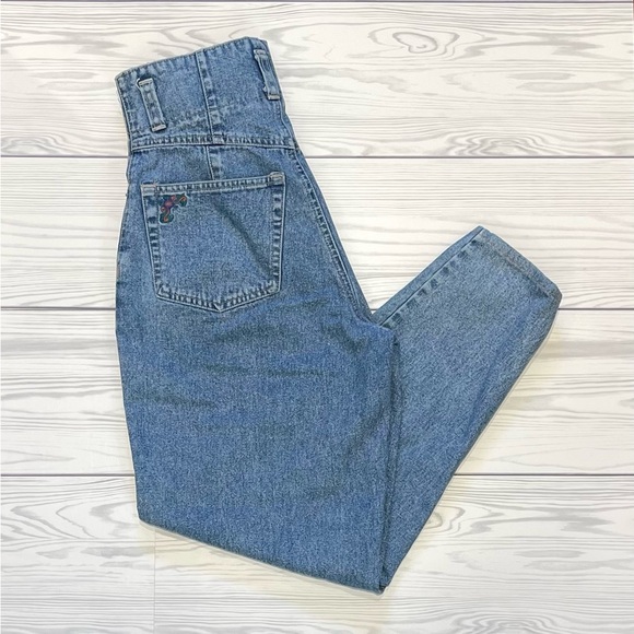 80’s/90’s PEPE JEANS, Denim High-Waisted, Baggy, Tapered Jeans -Women’s Size 24” - Picture 2 of 11